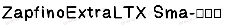 ZapfinoExtraLTX Sma字体转换